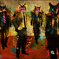 Cats in Suits  commission