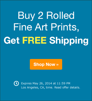 buy 2 rolled fine art prints, get FREE shipping