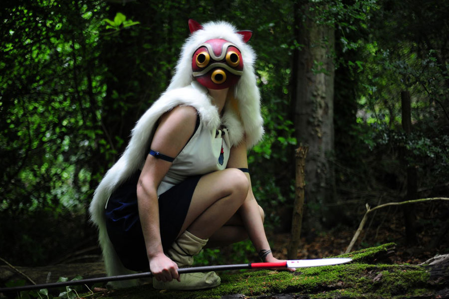 strapless open back dress Princess Mononoke Doll - Studio Ghibli Inspired main image 0