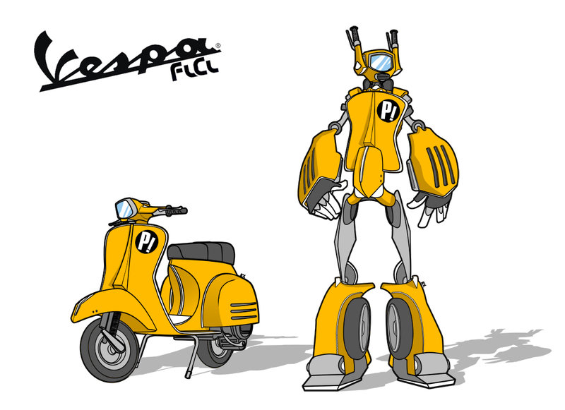 Transformers Vespa Flcl By Dustoff Ex On Deviantart