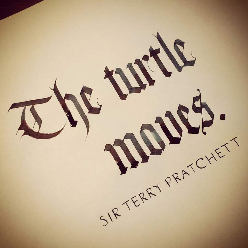 Terry Pratchett The Final Walk With Old Friend By Techgnotic On Deviantart