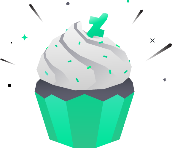Happy Anniversary (Cupcake Image)